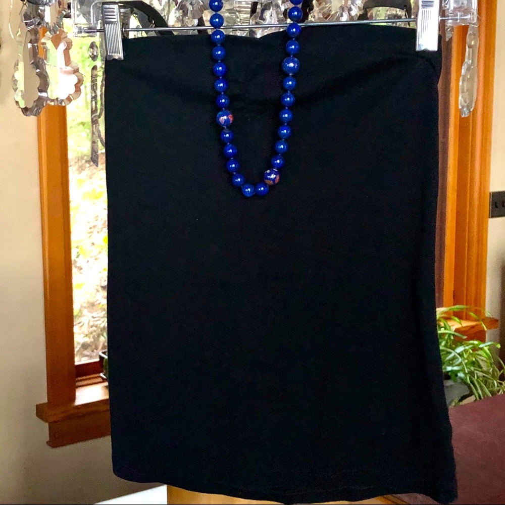 Cotton strapless cinched heart neckline top